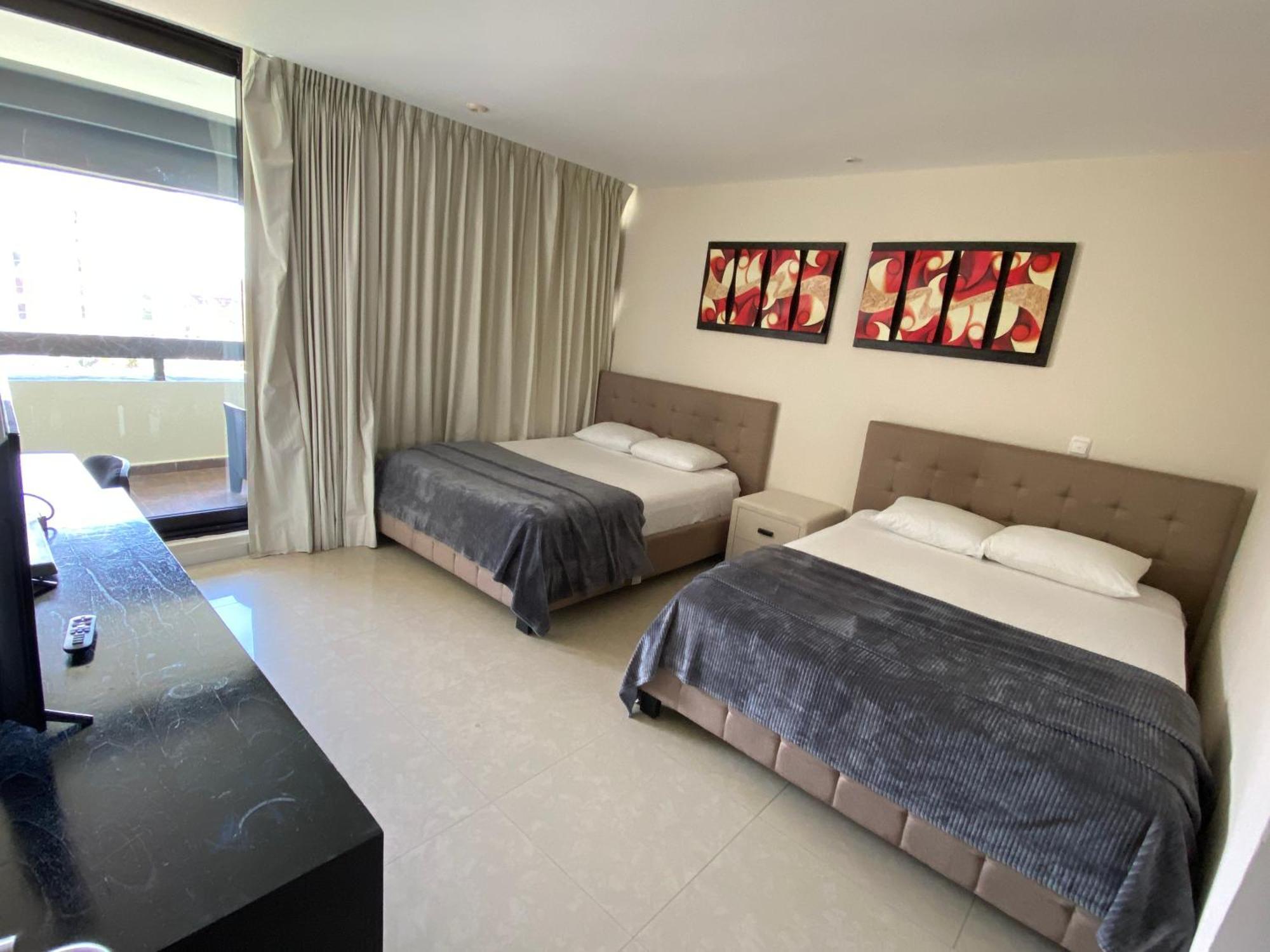 Condo In Ocean Front Resort Cancún Quarto foto