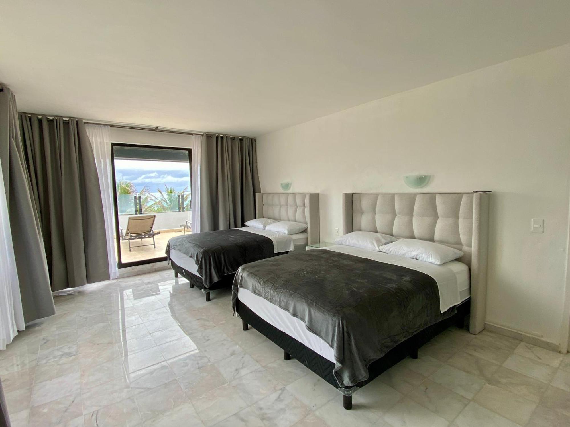 Condo In Ocean Front Resort Cancún Quarto foto