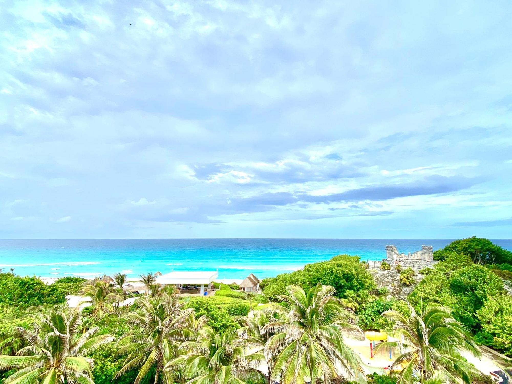 Condo In Ocean Front Resort Cancún Quarto foto