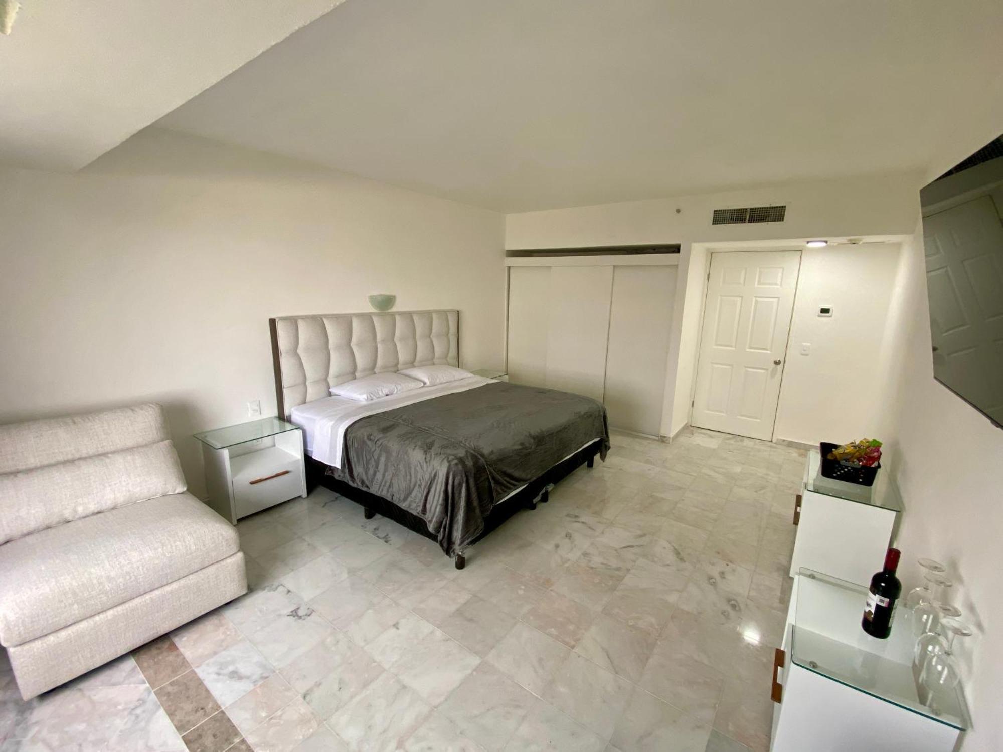 Condo In Ocean Front Resort Cancún Quarto foto